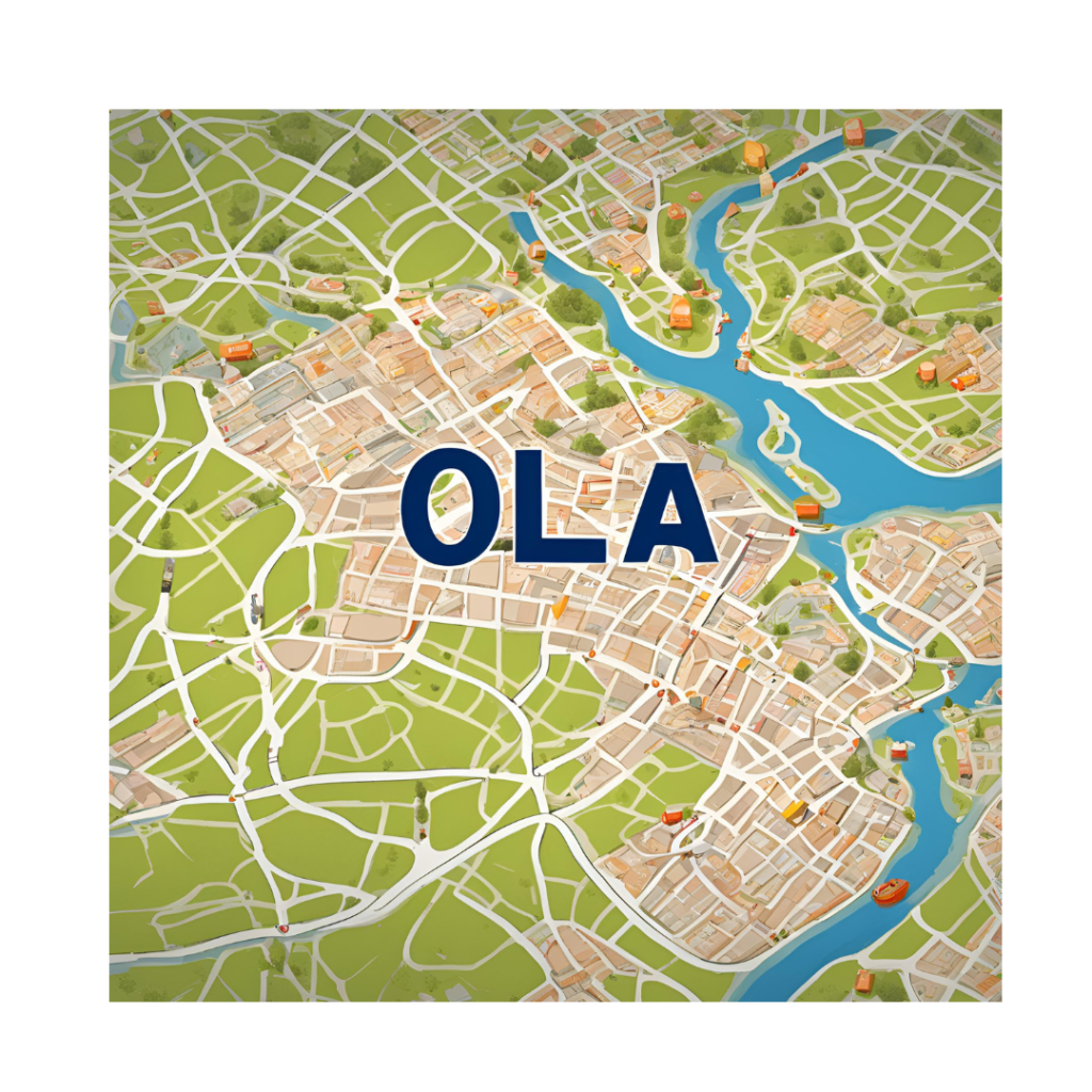 ola leaves google map