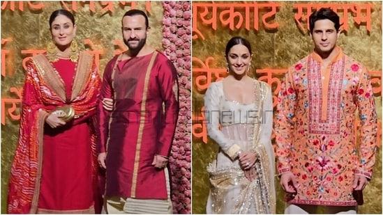 Ambani's Ganesh Chaturthi: Kareena Kapoor-Saif Ali Khan to Kiara Advani-Sidharth Malhotra, all best-dressed couples